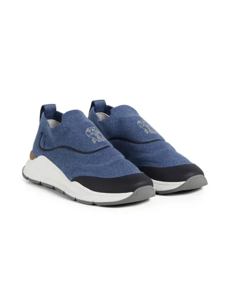 Sneakersy dziecięce Brunello Cucinelli niebieskie