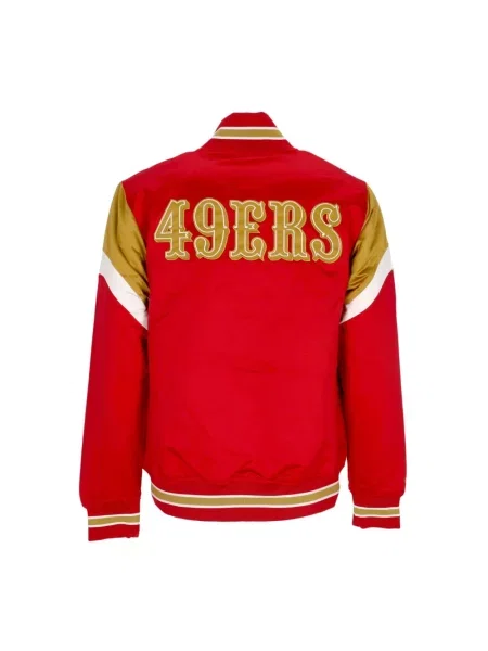 Kurtka bomber Mitchell & Ness czerwony