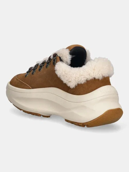 Semišové tenisky Moon Boot MB CITY SHEARLING hnědá