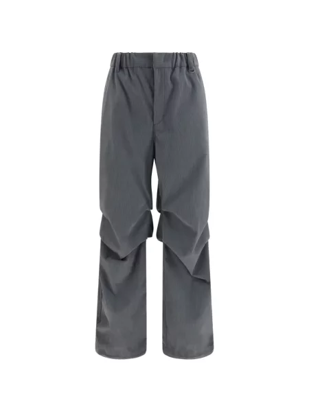 Pantaloni Laminar de catifea cord gri