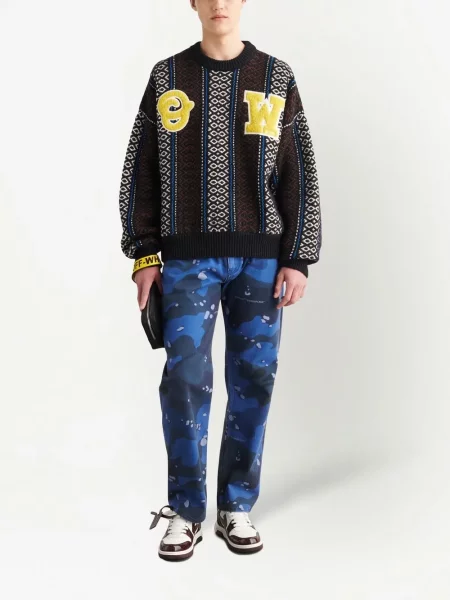Megztinis Off-white balta