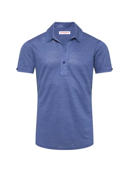 Tricou polo Orlebar Brown albastru