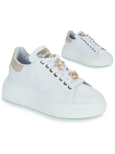 Pantofi Meline alb