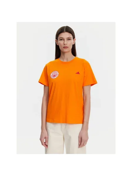 Adidas T-Shirt FARM Graphic Regular Fit πορτοκαλί