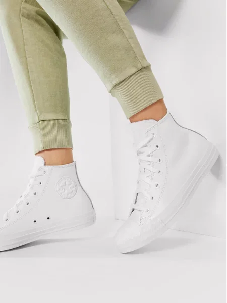 Converse Plátěnky Ct A/S Lthr Hi bílá
