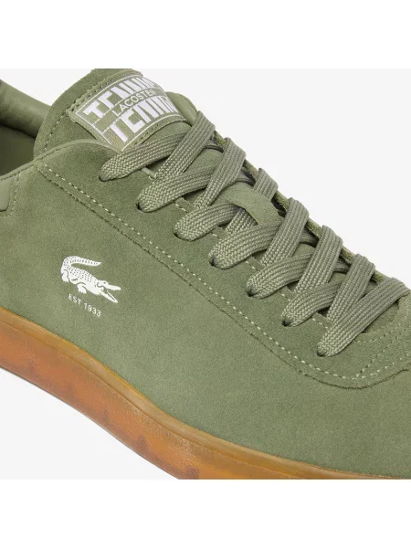 Lacoste Zamszowe Sneakersy Baseshot zielony