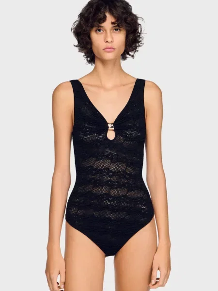 Боді Sandro чорне