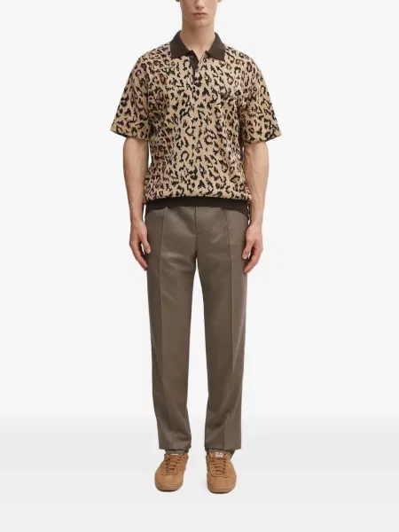 Pantaloni Wacko Maria plisate maro