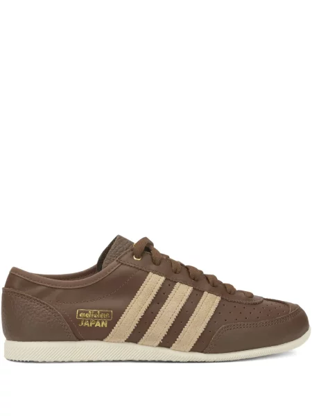 Sneakerși Adidas din piele cu platformă negru