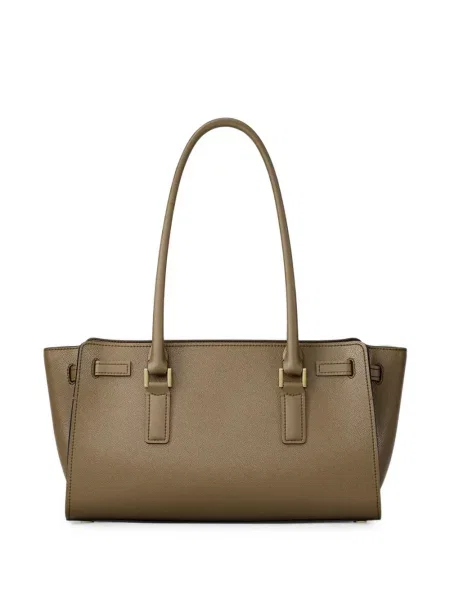 Geantă shopper Michael Kors din piele verde