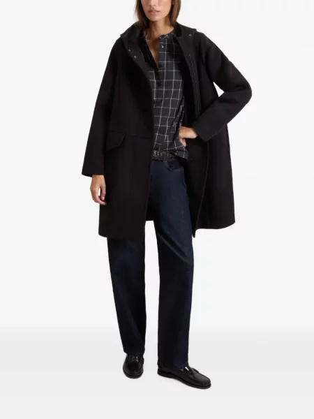 Geacă parka Woolrich cu glugă negru