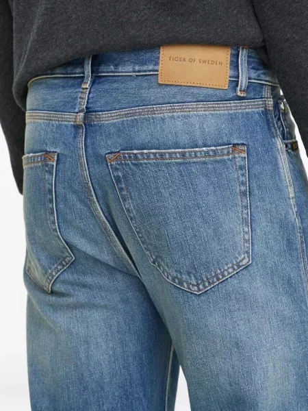 Traperice ravnih nogavica Tiger Of Sweden s uzorkom tigra plava