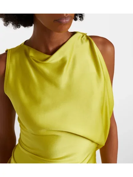 Rochie Victoria Beckham drapată albastru