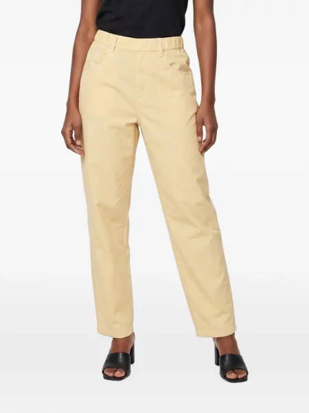 Pantaloni Brunello Cucinelli conici galben