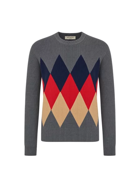 Sweter Ballantyne szary