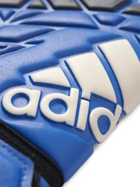 Pantaloni Adidas tricotate cu autograf alergare albastru