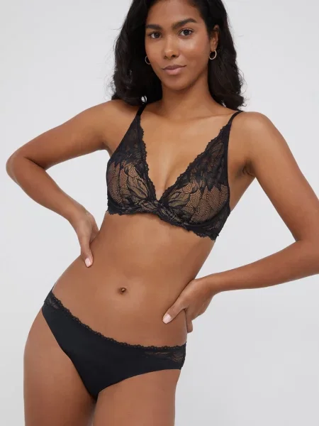 Podprsenka Calvin Klein Underwear hladká černá