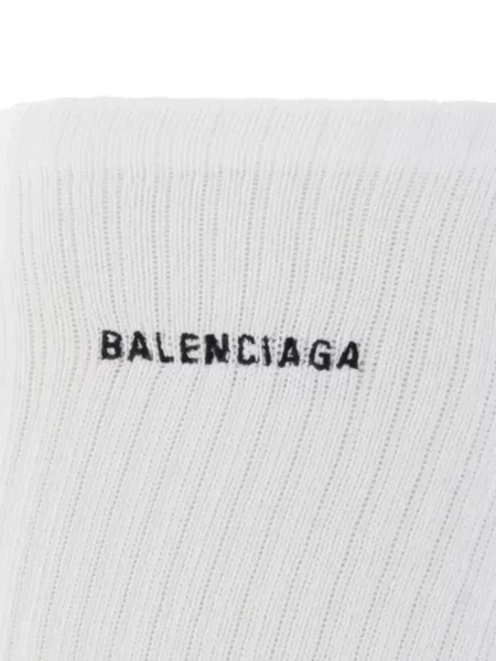 Șosete Balenciaga cu autograf alb