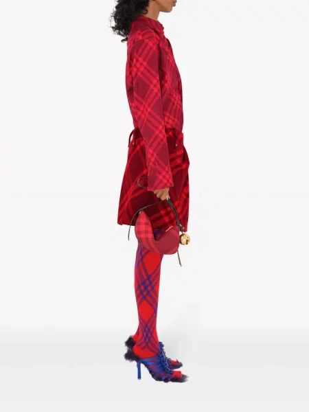 Pledinė mini rankinė Burberry raudona