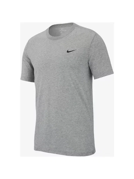 Koszulka damska Nike Dri-Fit Crew Solid z krótkim rękawem S szara