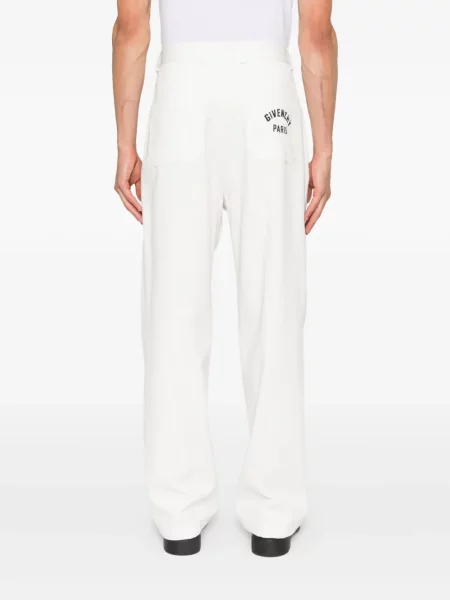 Pantaloni Givenchy plisate alb
