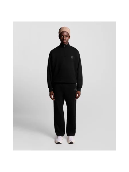 Bluza rozpinana z zamkiem Lyle & Scott Loungewear czarna
