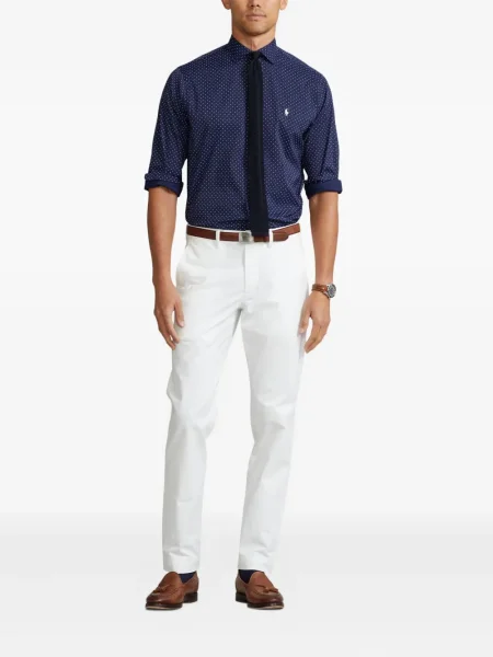 Șapcă Polo Ralph Lauren cu broderie din țesătură twill în carouri albastru