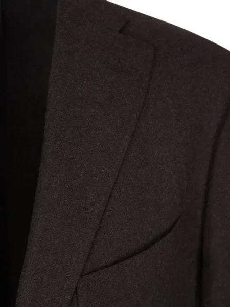 Sacou Boglioli de lână cu rever maro