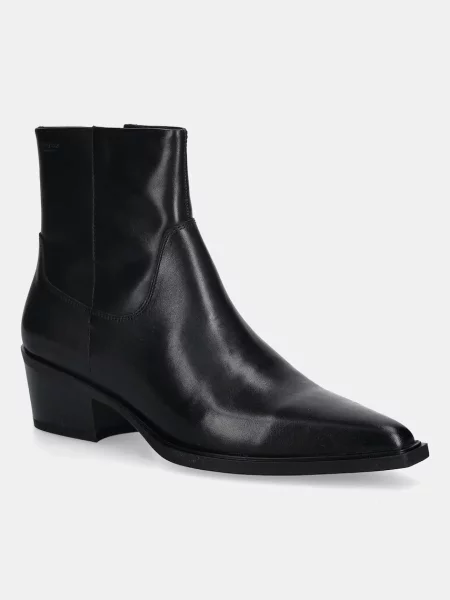 Vagabond Shoemakers botki skórzane KELSEY na słupku czarny