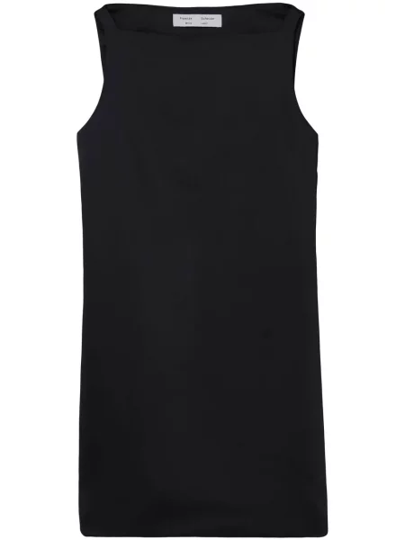 Satynowa sukienka mini Proenza Schouler White Label bez rękawów garniturowa biała