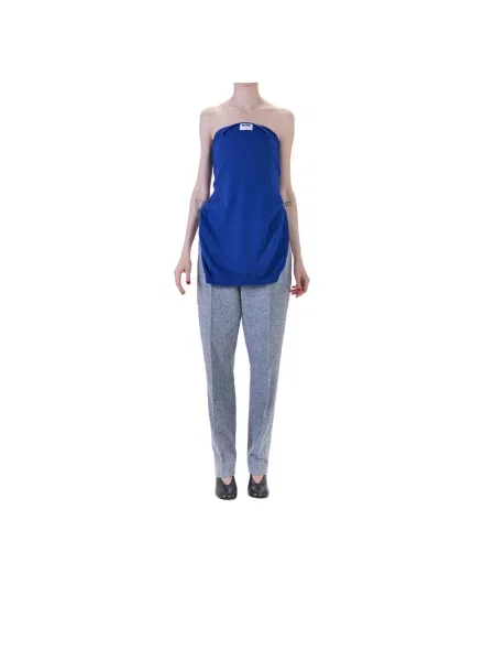 Top Moschino wełniany niebieski