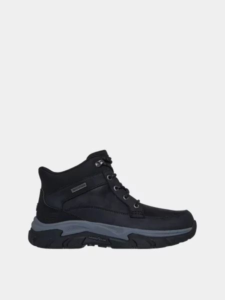 Кожаные ботинки Skechers черные
