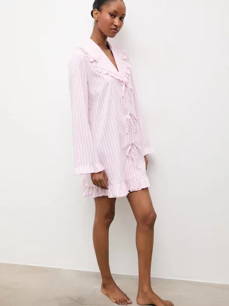 Нічна сорочка Answear.LAB рожевий
