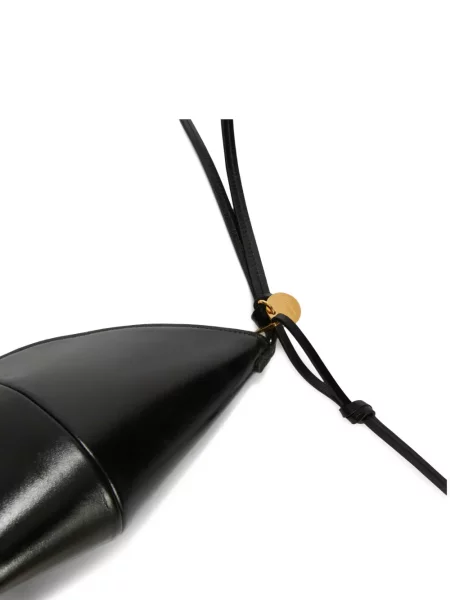 Geantă plic Jil Sander cu bretele negru