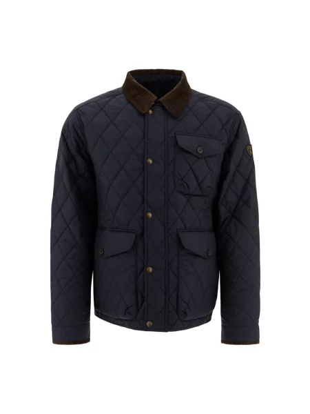 Kurtka Polo Ralph Lauren pikowana niebieska