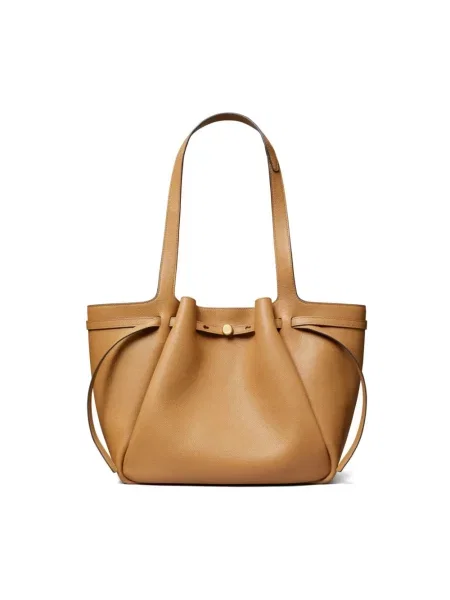 Tory Burch torebka skórzana Romy Tote beżowy