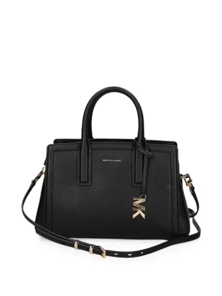 Shopper kabelka Michael Michael Kors s autogramem černá