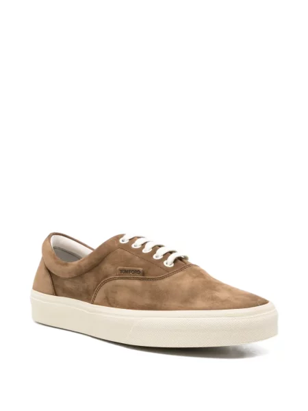 Sneakerși Tom Ford cu autograf maro