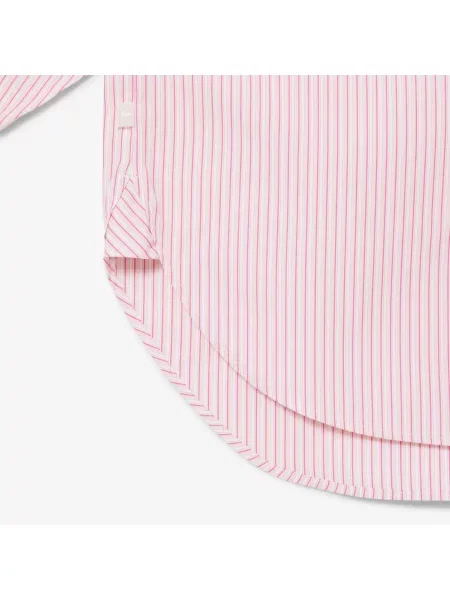 Lacoste Oversizowa Koszula Z Popeliny różowa