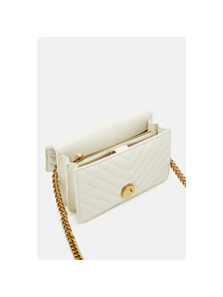 Geanta crossbody Pinko din piele bej