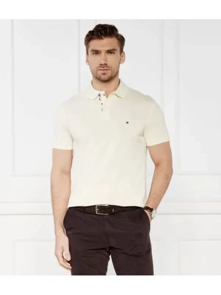 Tommy Hilfiger Polo Palm Under Collar | stretch bej