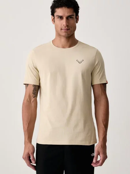 Dynafit sportos póló férfi BACK GRAPHIC bézs