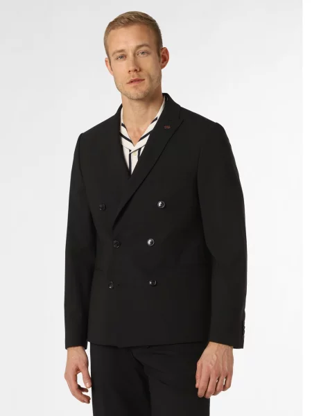 Finshley & Harding London Marynarka od garnituru modułowego Mężczyźni Slim Fit jednolity 50 niebieski