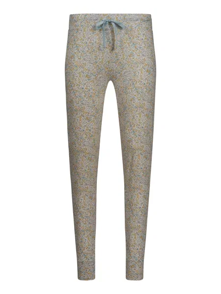 Skiny Pantaloni de pijama Every Night In albastru deschis / galben / negru alb