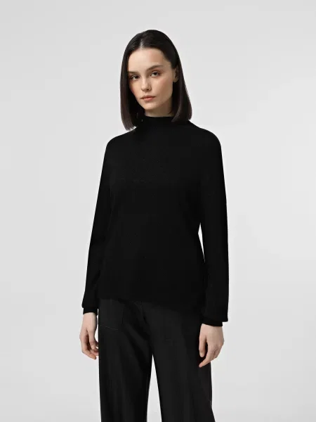 Светр Armani Exchange вовна/поліамід чорний