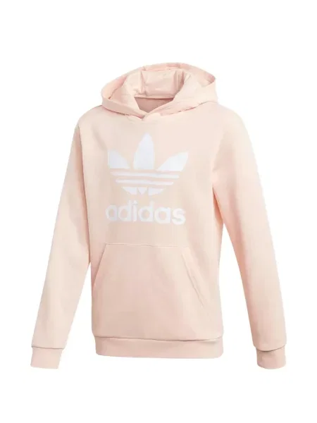 Bluza z kapturem Adidas z nadrukiem srebrna