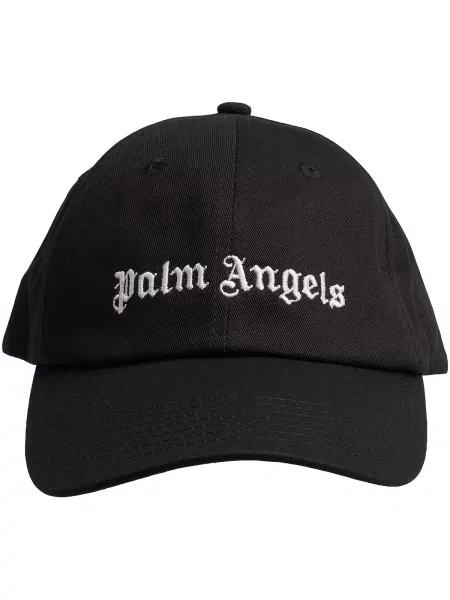 Šiltovka Palm Angels s výšivkou čierna