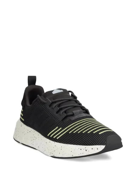Sneakerși Adidas Cloudfoam alergare cu dungi cu platformă verde