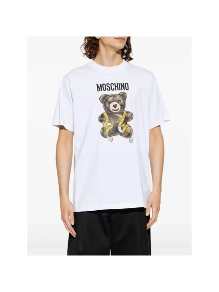 Koszulka Moschino z nadrukiem biała