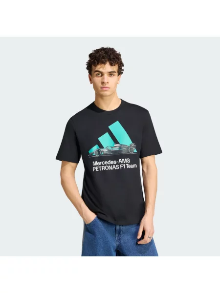 KOSZULKA Z GRAFIKĄ MERCEDES AMG PETRONAS FORMULA 1 TEAM czarna